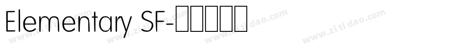 Elementary SF字体转换